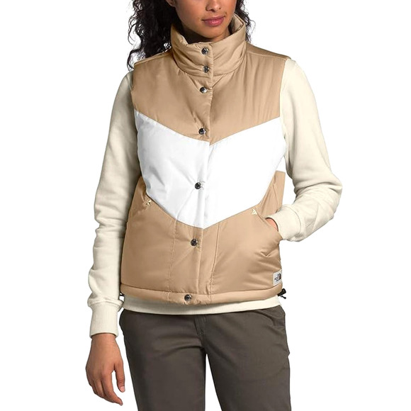 The North Face Jackets & Blazers - The North Face Sylvester Vest Hawthorne Khaki/White Retro Vest Small Petite